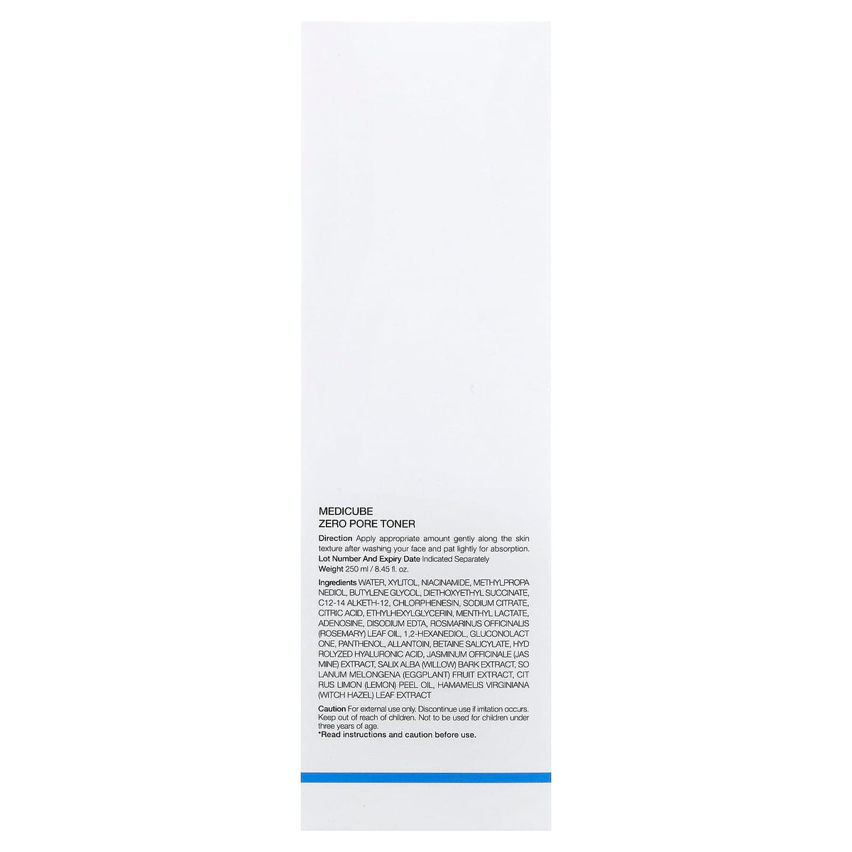 medicube Zero Pore Toner – 250ml
