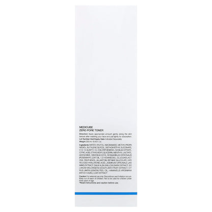 medicube Zero Pore Toner – 250ml