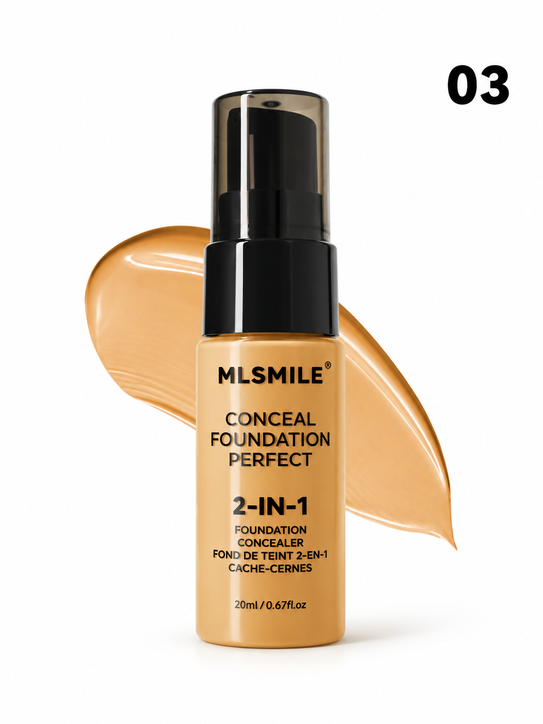 MLSMILE 2-in-1 Foundation & Concealer 20ml