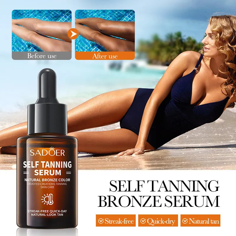Sadoer Tanning Serum for Moisturizing and Bronze Tan 30ml