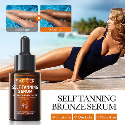 Sadoer Tanning Serum for Moisturizing and Bronze Tan 30ml