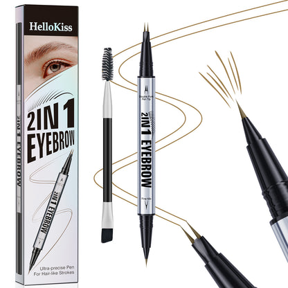Hello Kiss 2in1 Eyebrow Pen