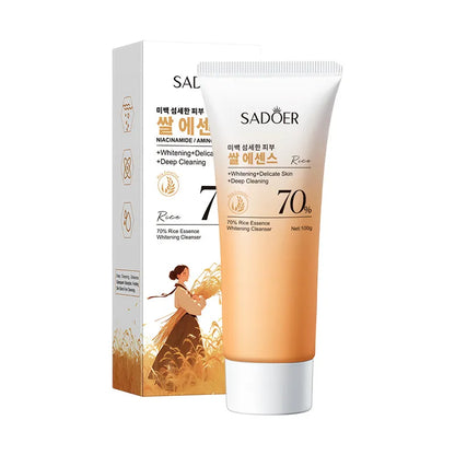SADOER Rice Whitening Cleanser 100g – Brightening & Deep Cleansing