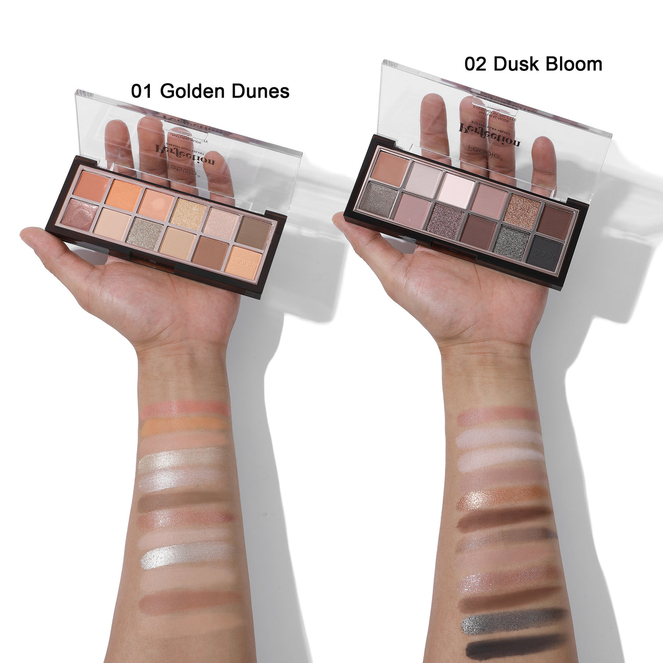 Febble Perfection Cream+Powder Eyeshadow Palette 12 Colors 10g