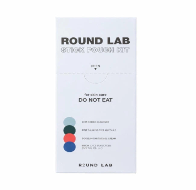 Round Lab Stick Pouch Kit 4pcs 3ml*4