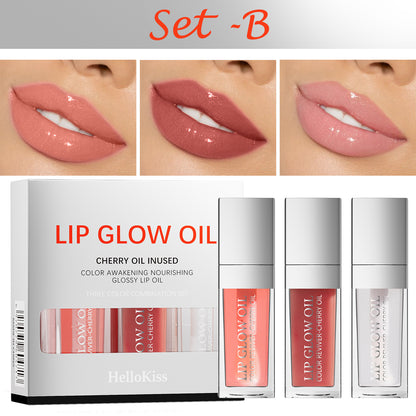 Hello Kiss Lip Glow Oil 3pc Set