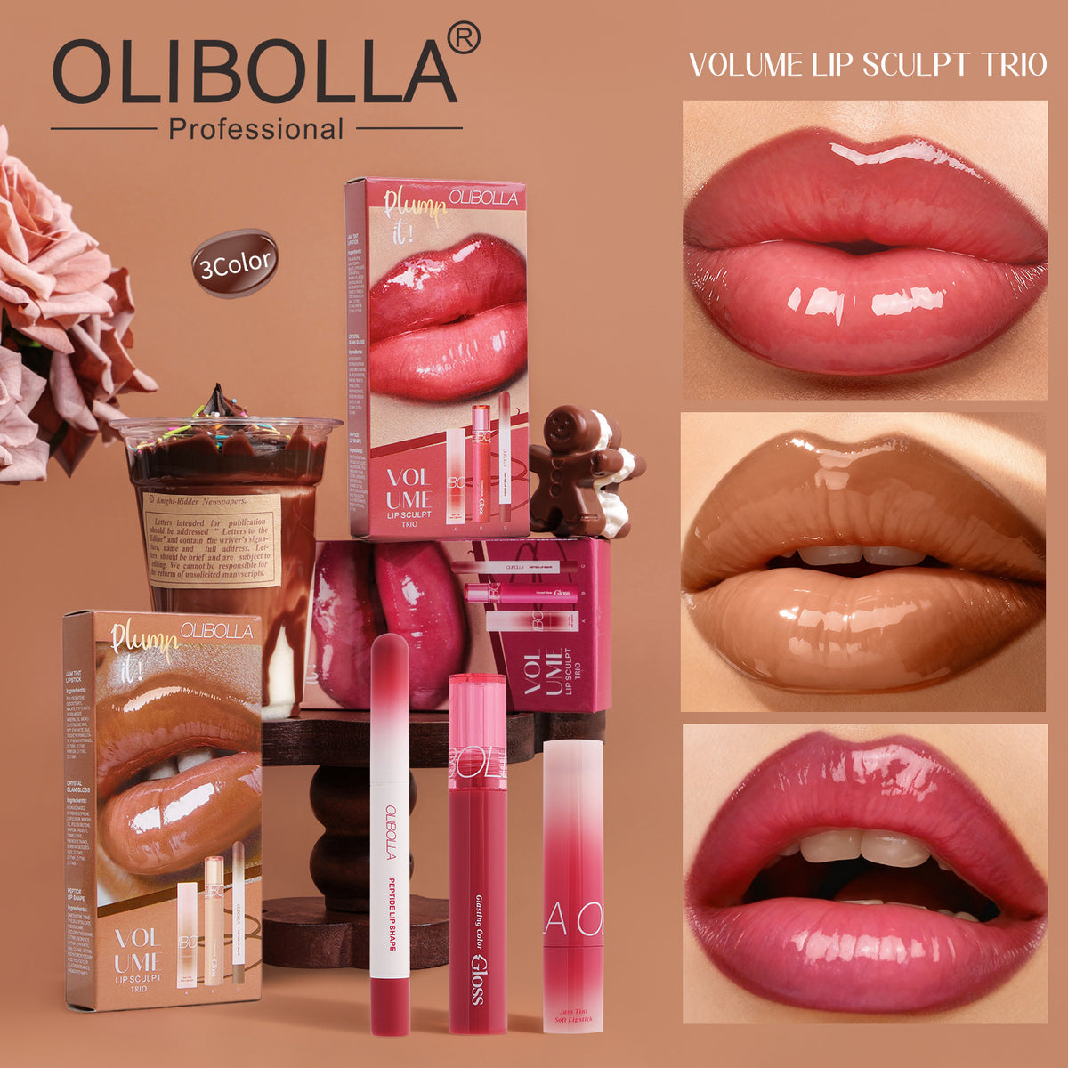 Olibolla Lip Sculpt Trio Set