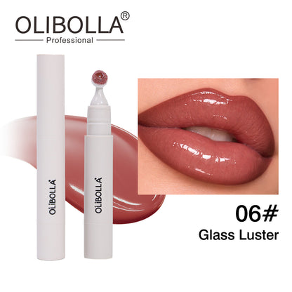 Olibolla plush brush head lip glaze plump lip gloss