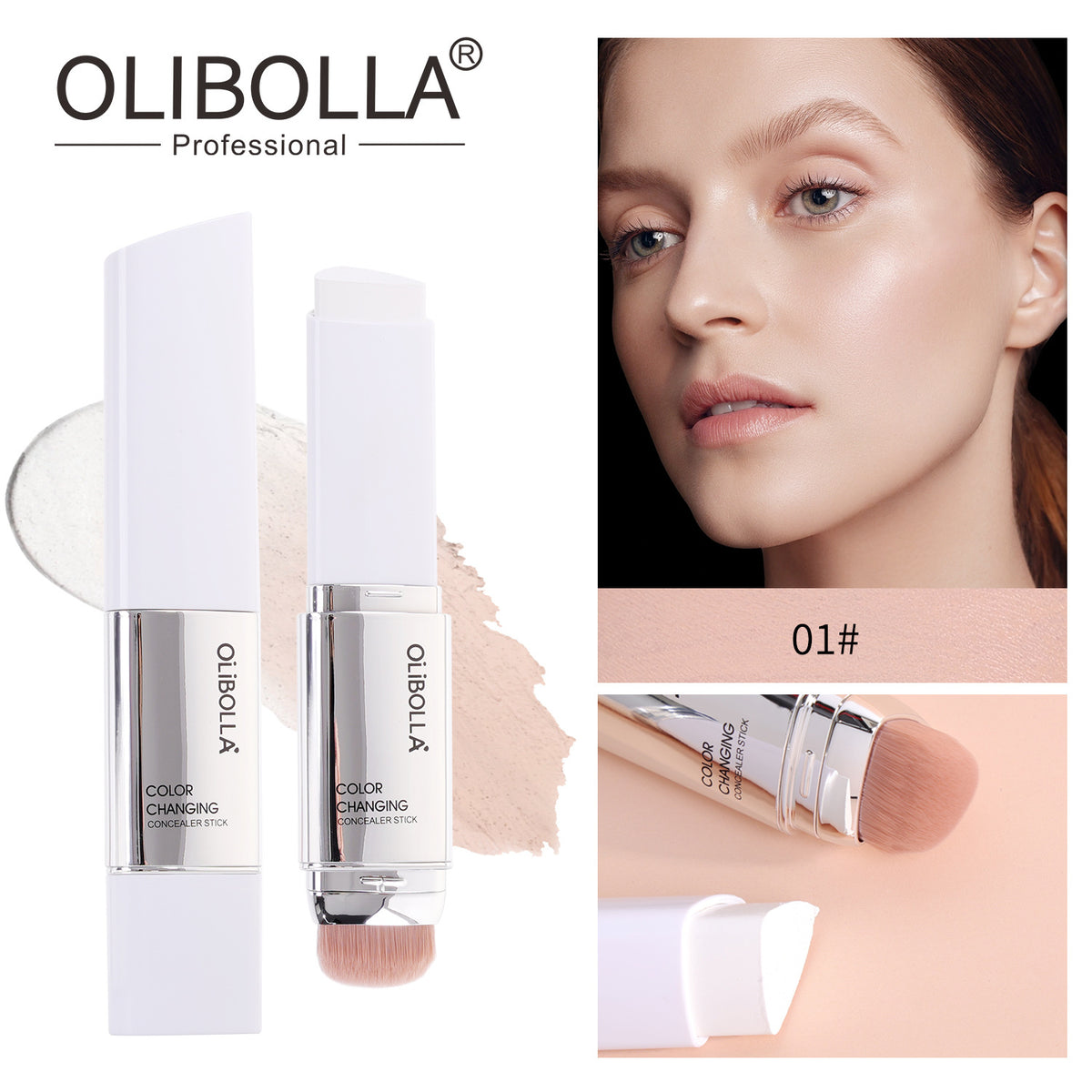 Olibolla Color-Changing Liquid Concealer Stick Dual-Ended [13g]
