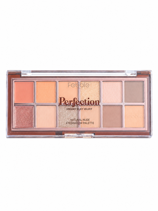 Febble Perfection Cream+Powder Eyeshadow Palette 12 Colors 10g
