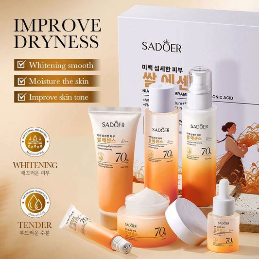 SADOER Rice Essence 6-Piece Skincare Set