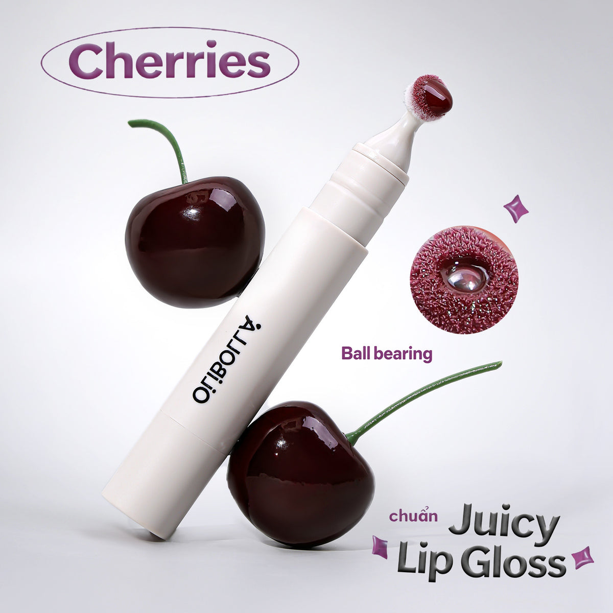 Olibolla plush brush head lip glaze plump lip gloss