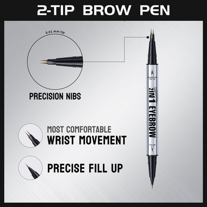 Hello Kiss 2in1 Eyebrow Pen