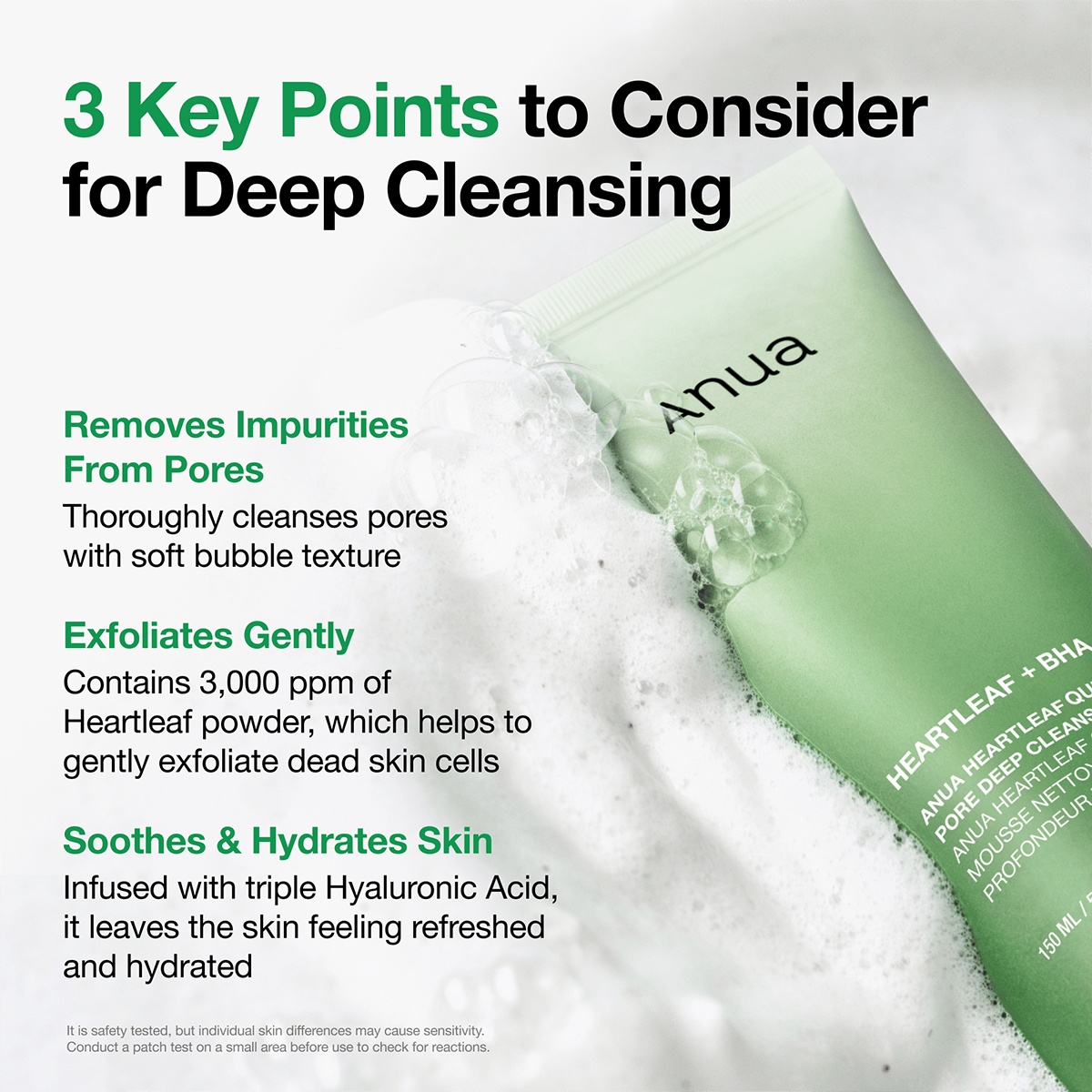 Anua Heartleaf Quercetinol Pore Deep Cleansing Foam 150ml