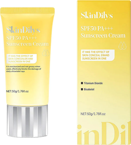 DEleventh SkinDilys Australian Brand SPF50 PA+++ 50g / Titanium Dioxide & Vitamin E for UVA/UVB Protection