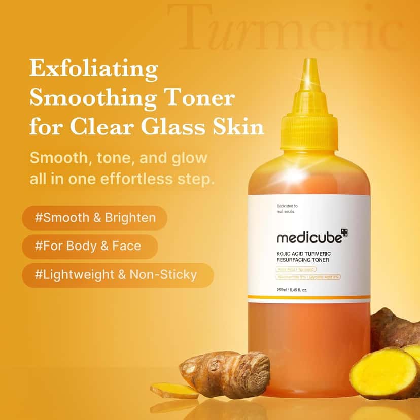 Medicube Kojic Acid Turmeric Resurfacing Toner – 250ml