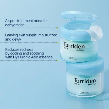 Torriden DIVE-IN Low Molecular Hyaluronic Acid Multi Pad 80ea