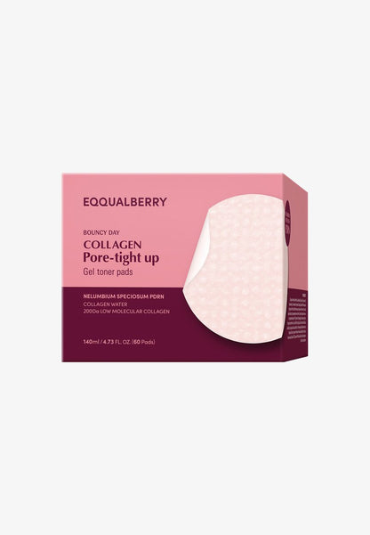 EQQUALBERRY Gel Toner Pads 60pcs [140ml]