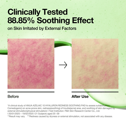 Anua Azelaic 10 Hyaluron Redness Soothing Pad 90 pads