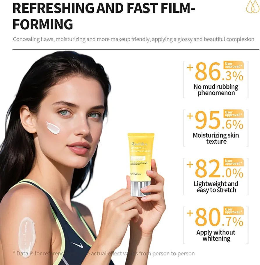 DEleventh SkinDilys Australian Brand SPF50 PA+++ 50g / Titanium Dioxide & Vitamin E for UVA/UVB Protection