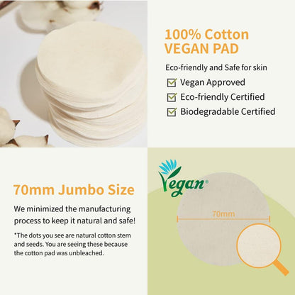 Numbuzin No.3 Radiance Glowing Jumbo Essence Pad 70 Sheets