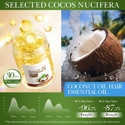 Sadoer Coconut Oil Hair Conditioner with Nourishing Oil Capsules