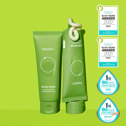 Beplain Mung Bean pH-Balanced Cleansing Foam 80ml/160ml