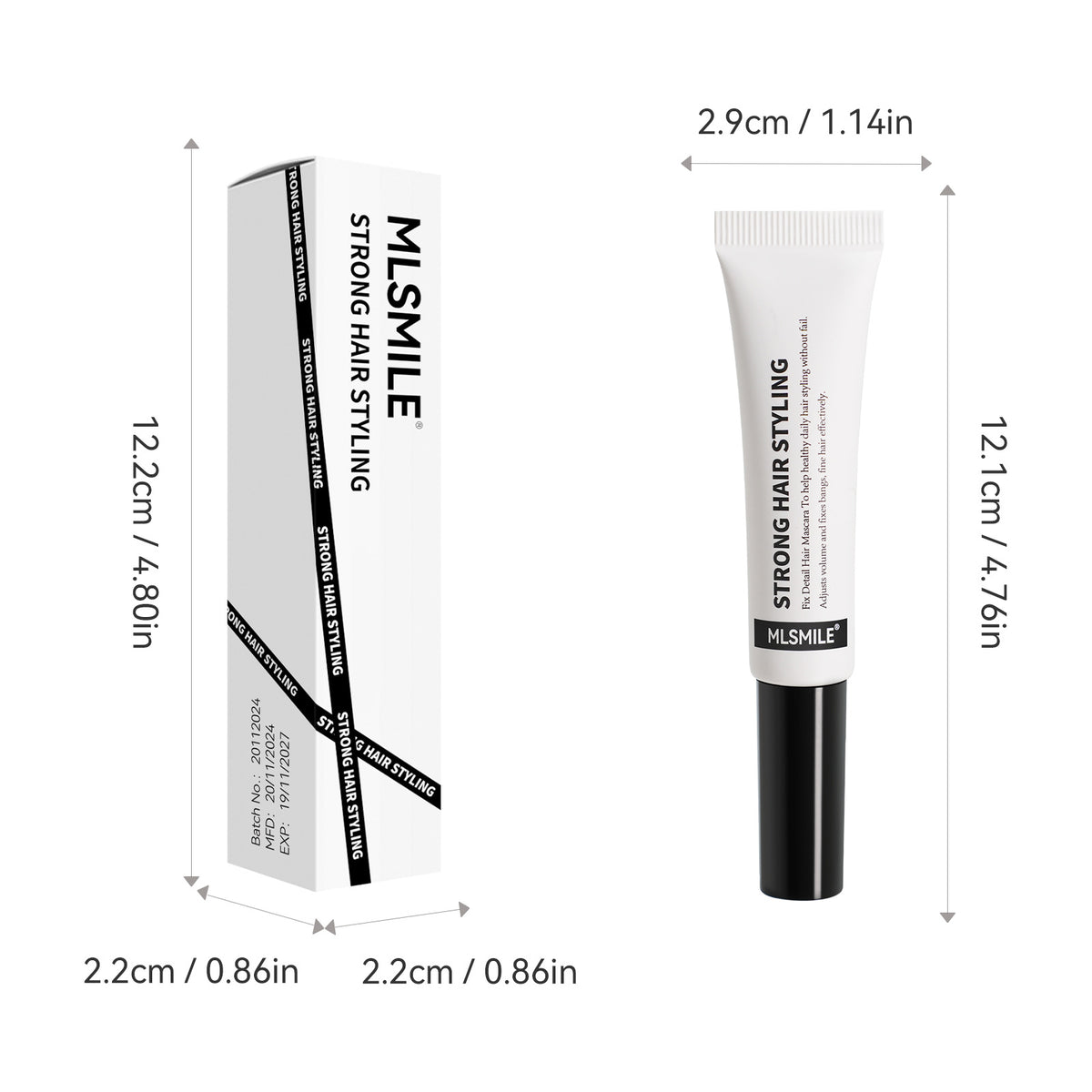 MLSMILE Flyaway Control & Strong Hold Hair Finishing Gel 15ml