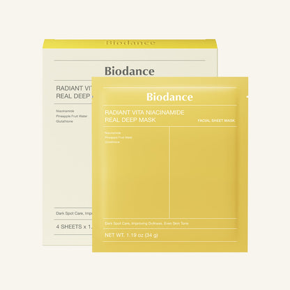 Biodance Radiant Vita Niacinamide Real Deep Mask 34g 1pc