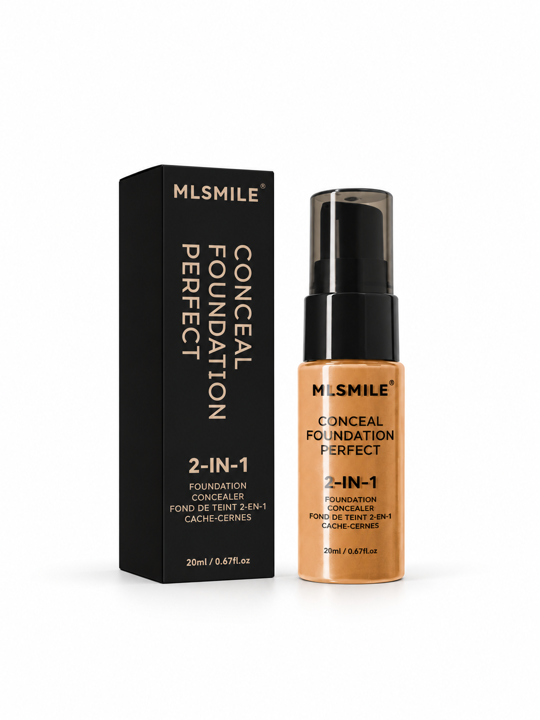 MLSMILE 2-in-1 Foundation & Concealer 20ml