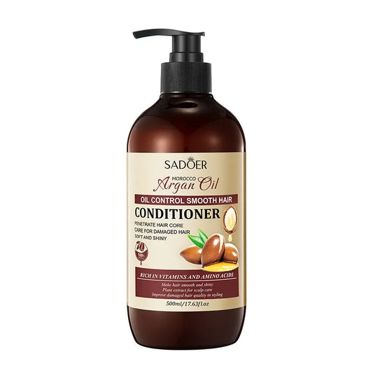 Nut Oil Shampoo and Conditioner Smoothing & Volumizing Large – SADOER 500ml