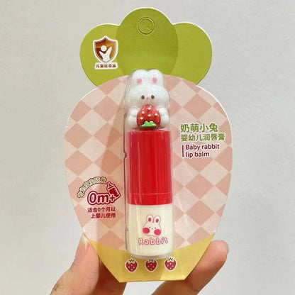 Cute Bunny Lip Balm – Strawberry & Peach 3.4g
