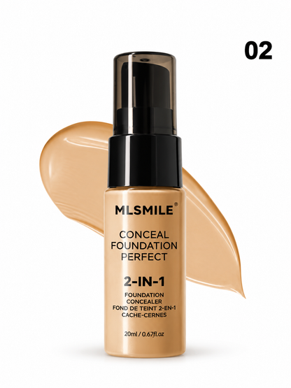 MLSMILE 2-in-1 Foundation & Concealer 20ml