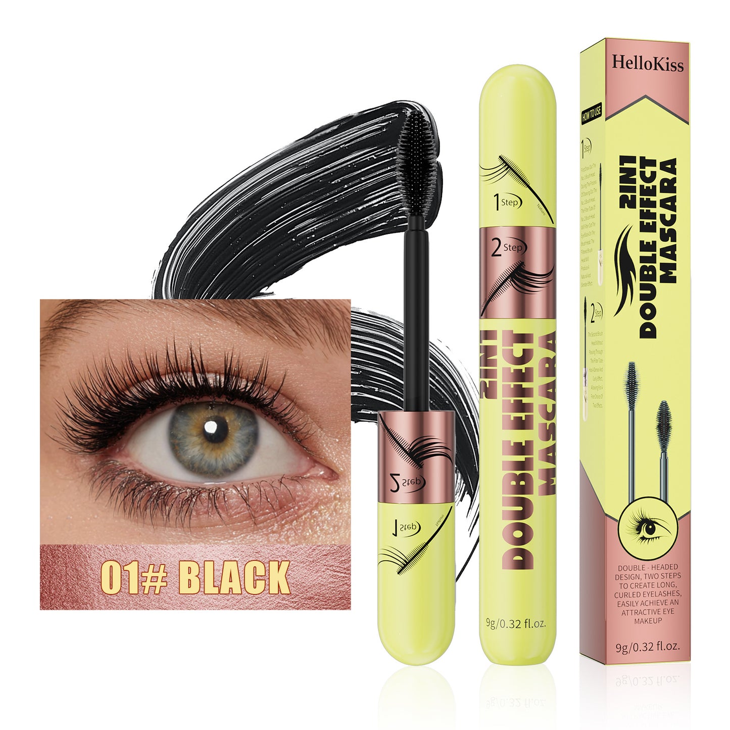 HelloKiss 2in1 Double Effect Mascara