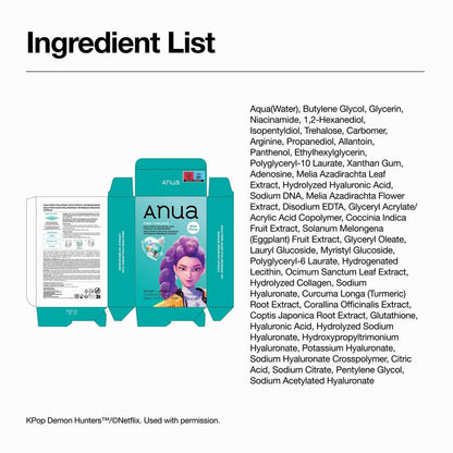 Anua Kpop Demon Hunters PDRN Hyaluronic Acid Mask 23ml x 1 sheet