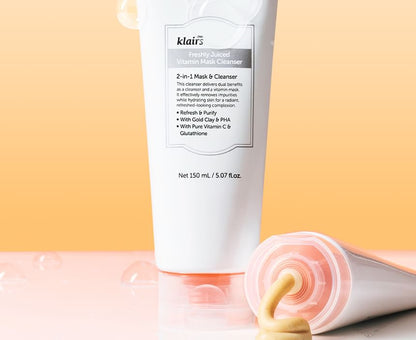 Dear, Klairs Freshly Juiced Vitamin Mask Cleanser Mini 20ml