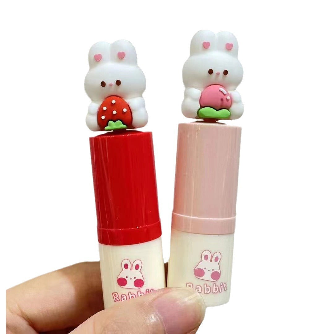 Cute Bunny Lip Balm – Strawberry & Peach 3.4g