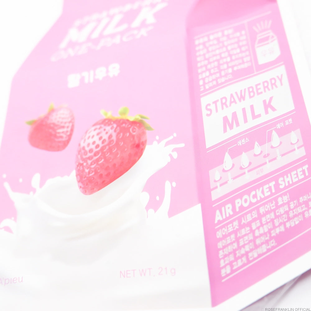 A'PIEU - Milk One Pack - 7 Types (x50) (Bulk Box) [Strawberry x 50]