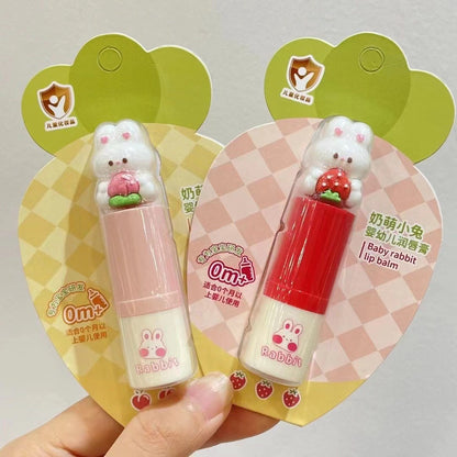 Cute Bunny Lip Balm – Strawberry & Peach 3.4g