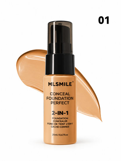 MLSMILE 2-in-1 Foundation & Concealer 20ml