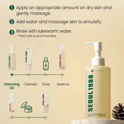 Seoul 1988 Cleansing Oil: Pine Cica 1% + Probiotics