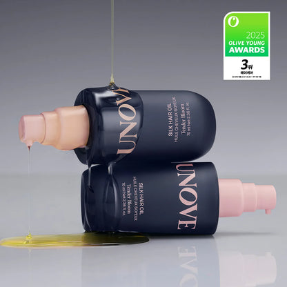UNOVE Silk Hair Oil Essence 70ml Double Pack