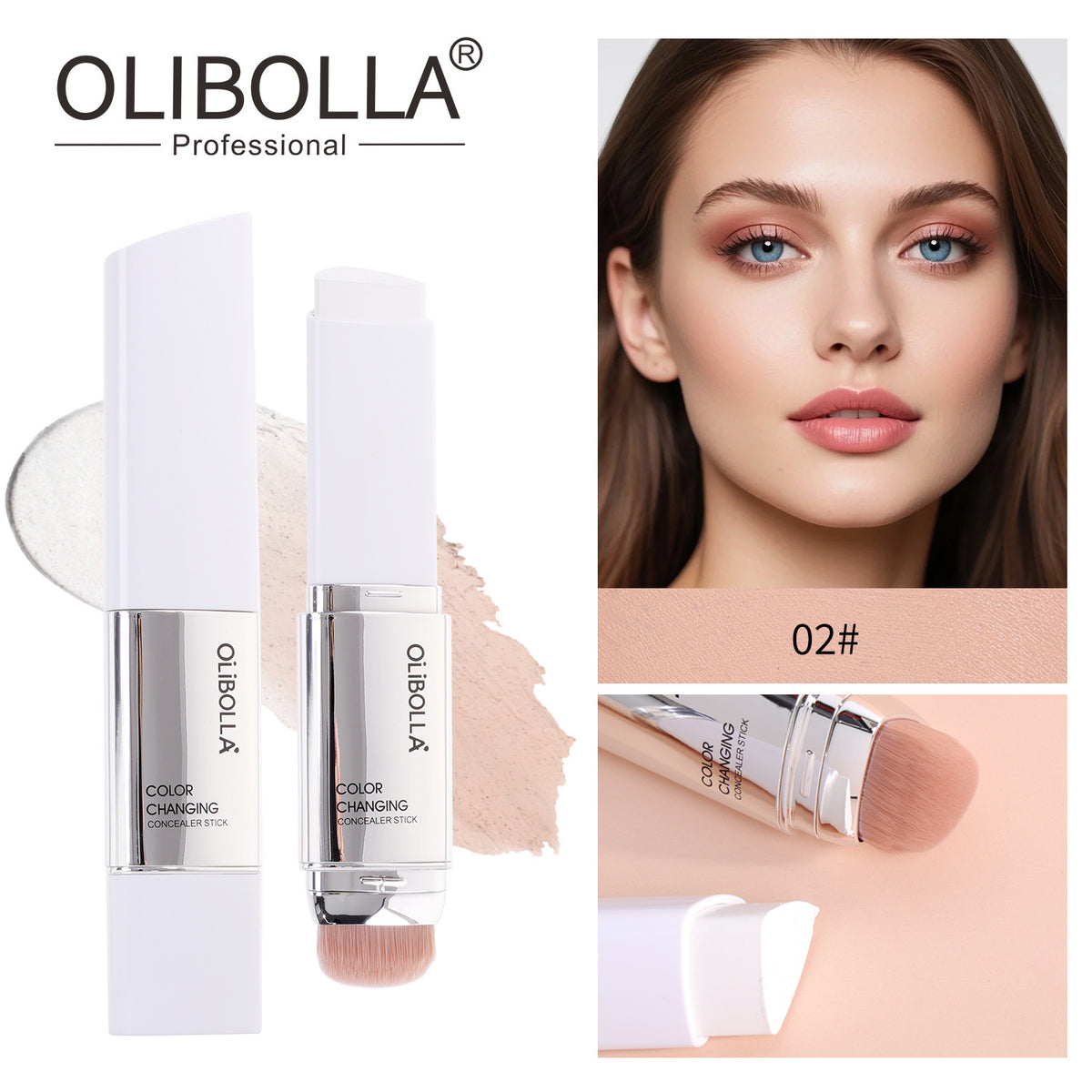 Olibolla Color-Changing Liquid Concealer Stick Dual-Ended [13g]