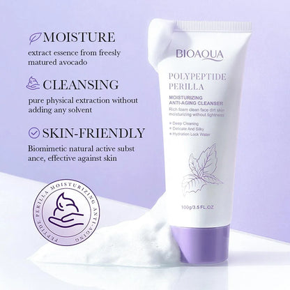 BIOAQUA Polypeptide Perilla Anti-Aging Facial Cleanser 100g
