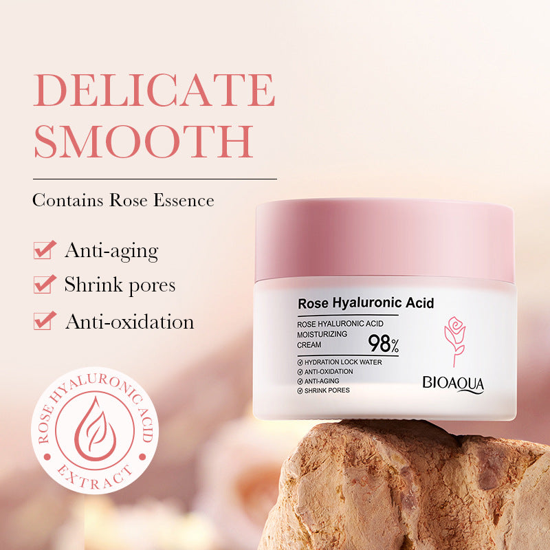 BIOAQUA Rose Hyaluronic Acid Moisturising Cream 50g