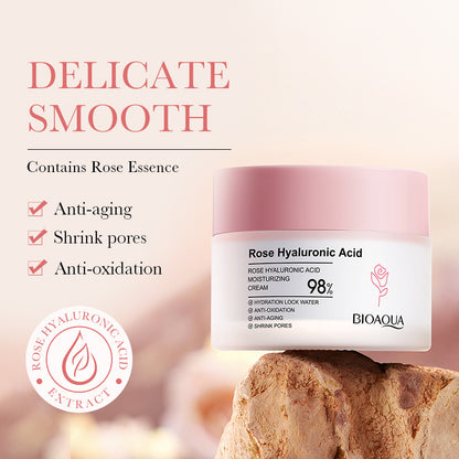 BIOAQUA Rose Hyaluronic Acid Moisturising Cream 50g