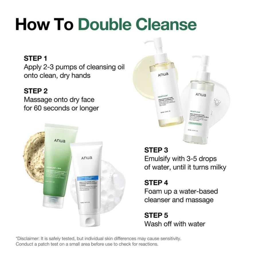 Anua - Travel Size Double Cleansing Duo Oil 20ml + Foam 25ml