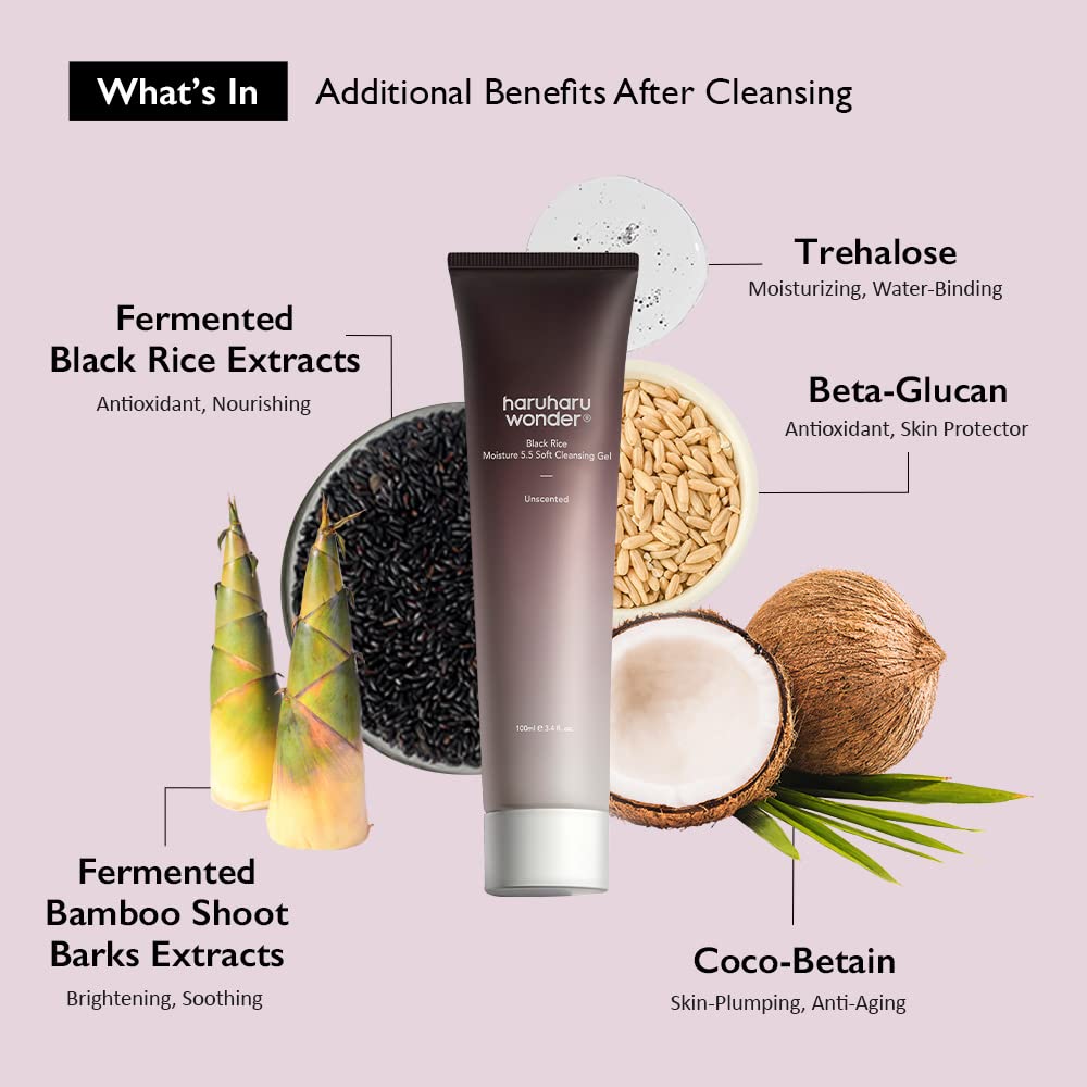 Haruharu Wonder Black Rice Triple AHA Gentle Cleansing Gel 100ml