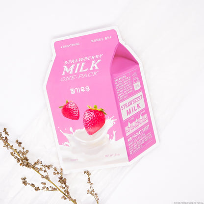 A'PIEU - Milk One Pack - 7 Types (x50) (Bulk Box) [Strawberry x 50]