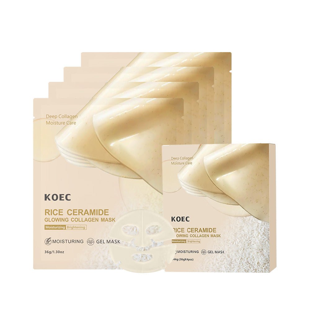 KOEC Peel Off Mask Rice Ceramide Collagen Mask [1pc x 36g] or [4pcs x 36g]